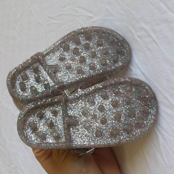 babyGap rainbow glitter sparkle jelly sandals toddler girls size 5 - Picture 6 of 9